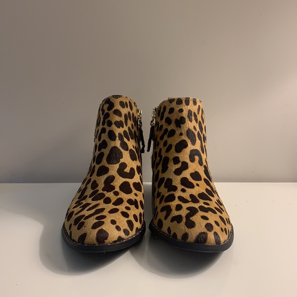 Steven by Steve Madden Genuine Calf Hair Leopard Print Buckle Boots - Picture 5 of 10